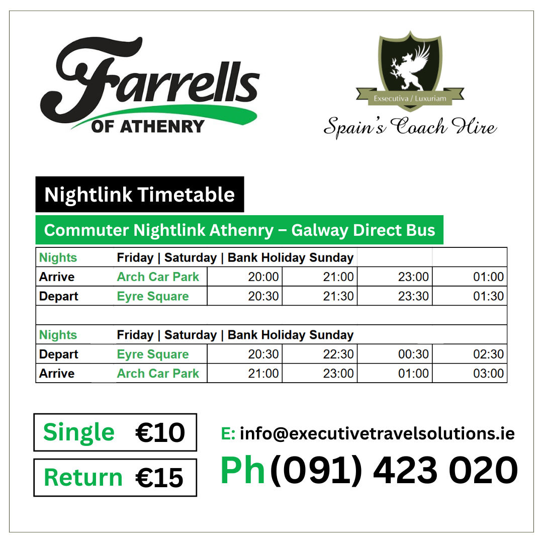 Farrell's Nighlink Timetable
